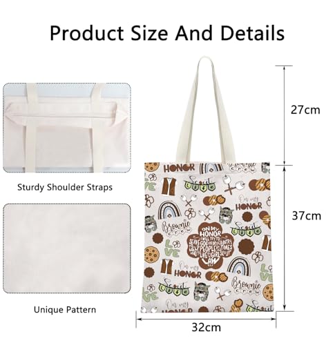 Bolso tote para tropa de Brownies, regalo para líderes de tropa, marca POFULL miniatura 2