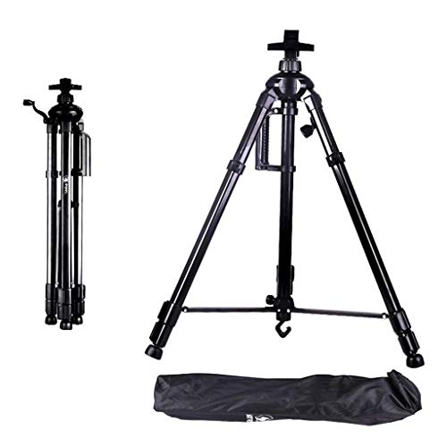 Cavalletto in Alluminio, cavalletto Pieghevole Portatile da Esterno per artisti, Regolabile da 60 a 160 cm, Nero