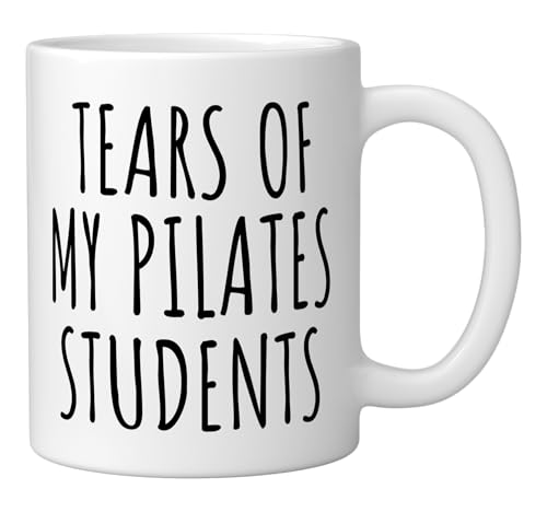 Taza de cerámica blanca para instructor de Pilates miniatura 2