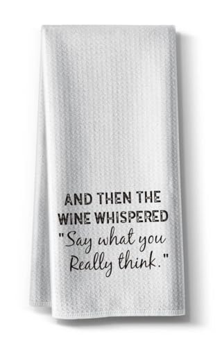 Hcaredee Funny Joke Kitchen Towels,Say What You Really Think Bar