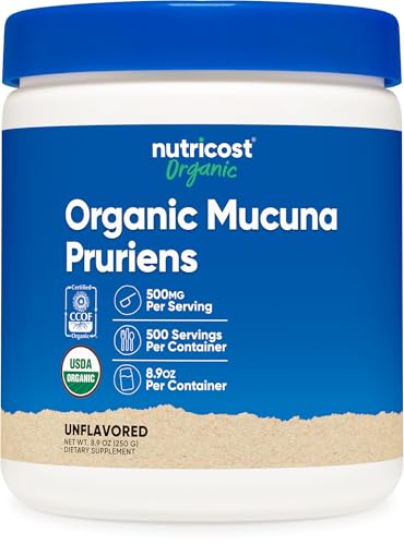 Nutricost Organic Mucuna Pruriens Powder (250 Grams) - Gluten Free, Non-GMO & Vegetarian Friendly