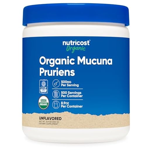 Nutricost Organic Mucuna Pruriens Powder (250 Grams) - Gluten Free, Non-GMO & Vegetarian Friendly