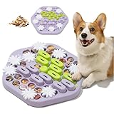 MEWOOFUN Dog Puzzle Toy for Smart Dogs, Level 3 Enrichment Toys for Pets IQ Training, Cat Slow Feeder Interactive Toys Cat Treat Puzzle for All Breeds (Two-Color Feeder)