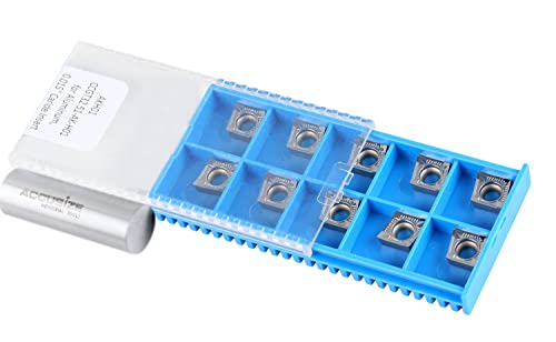 Accusize Industrial Tools Ccgt32.51-Ak-H01 Uncoating Carbide Inserts, 10 Pcs, For Machining Aluminum, Akh01X10 #TOP6