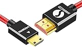 nikon hdmi/usb cable clip MINI HDMI KABEL: Mini HDMI zu HDMI Kabel – ideal zum Verbinden von Mini HDMI Geräten mit HDTV, Beamer und Monitor.
