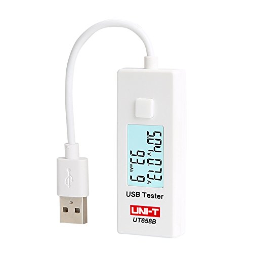 UNI-T UT658B - Comprobador USB, comprobador de capacidad, comprobador de corriente, comprobador de voltaje, comprobador de potencia, monitor de alimentación móvil