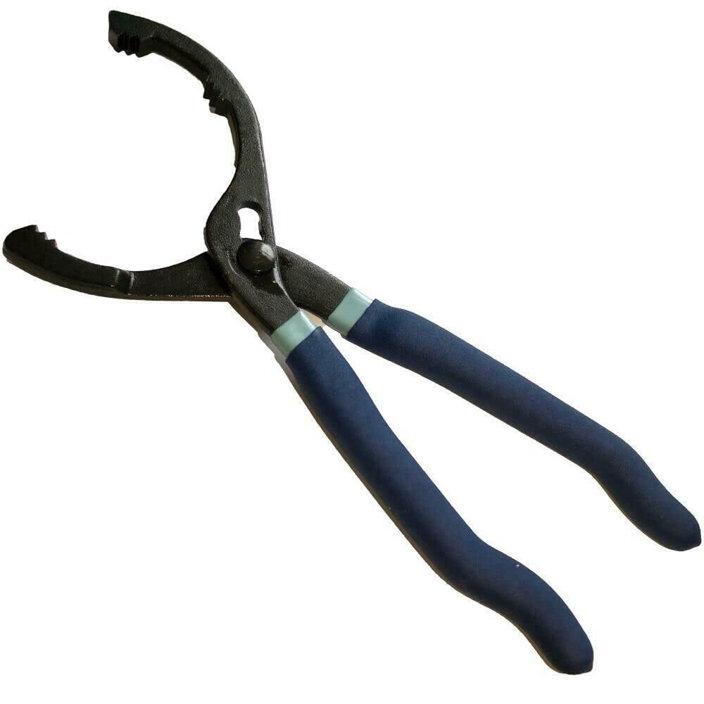 Dunnet Tools 12" Inch Oil Filter Adjustable Wrench Pliers Hand Removal Plier Tool Oil Change Kit Mechanics Tools Hand Tools Oil Filter Pliers Service Car Van