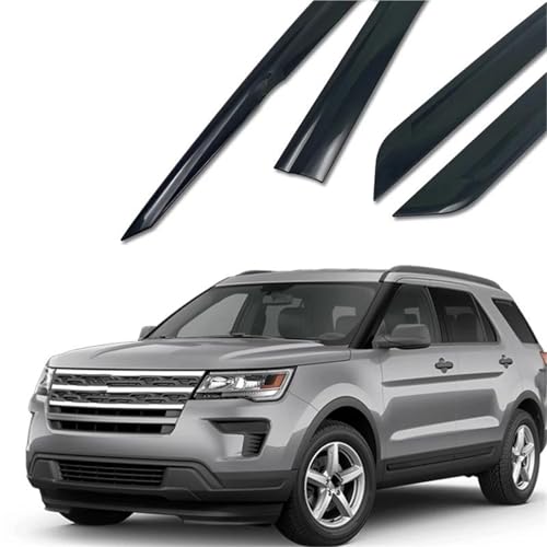 Déflecteur de vitre Ford Explorer U625 finition chrome noir - 6