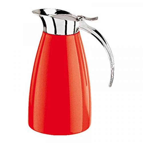 Paderno 41650R13 Pichet Isotherme 1,3 L Acier Inoxydable Rouge