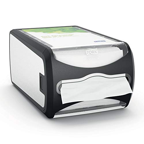 Tork 6435000 Xpressnap Counter Napkin Dispenser, 5.7" Height x 7.5" Width x 12.1" Depth, Stainless Finish (Case of 1 Dispenser) for use with Tork 908EX, DX906E, DX900, DX990 or 13680