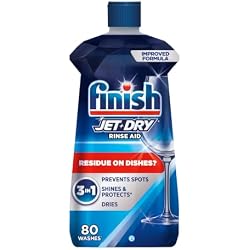 1 of Finish Jet-Dry Dishwasher Rinse Aid, Compatible with Dishwasher Detergent, Prevents Spots & Residues, Dries, Shine & Protects, 8.45 oz, 80 Washes.