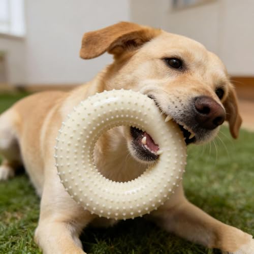 Générique Kauspielzeug für Welpen, bissfester Begleiter für langweilige Tiere | Hundespielzeug in Ringform, entworfen für mittelgroße Rassen, Wohnzimmer, Balkon, Garten, Hinterhof und Terras-2