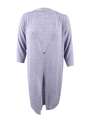 Kasper Collarless Topper Jacket Light Grape Size Large