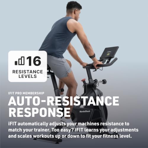 Image of NordicTrack T Series 9 Exercise Bike | Quick-Adjust Digital Magnetic Resistance Delivers 16 Intensity Levels for Smooth, Whisper-Quiet Cardio Sessions