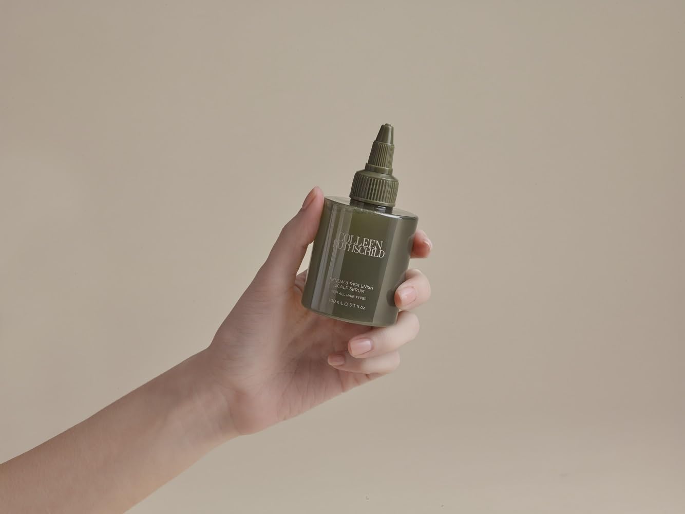 Colleen Renew & Replenish Scalp Serum - Leave In Treatment to Hydrate Dry Scalp & Support Hair Growth at the Root - Infused with Peptide Complex, Hyaluronic Acid & Rosemary Extract, 3.3oz