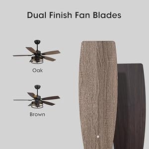 Ceiling Fans with Lights and Remote Control Ceiling Fan for Bedroom Living Room Black 2