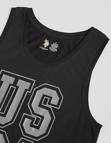 Image of U.S. Polo ASSN. Men's IYBD Brand Print Cotton Vest - Pack of 1