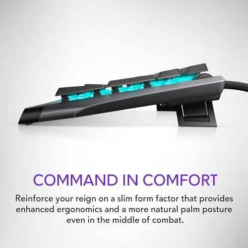 Image of Alienware Low-Profile RGB Gaming Keyboard AW510K: Alienfx Per Key RGB LED - Media Controls & USB Passthrough - Cherry MX Low Profile Red Switches