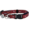 MLB CAT Collar Los Angeles Angels Satin Cat Collar Baseball Team Collar for Dogs & Cats. A Shiny & Colorful Cat Collar with Ringing Bell Pendant