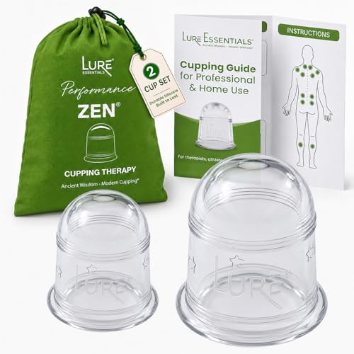 Image of Silicone Cupping Therapy Set Beginner Massage Cupping Cups for Cupping Therapy Cup Kit for Massage, Myofascial Release, Cellulite Reduction
