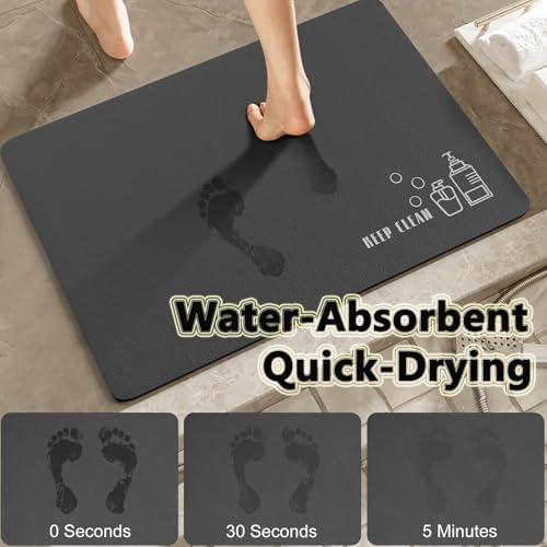 Tapis de bain antidérapant séchage rapide en diatomite douce Odot - 4