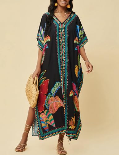 Bsubseach Kaftan Cover Ups for Swimwear Women Plus Size Caftan Dress Beach Coverup Summer Loungewear2