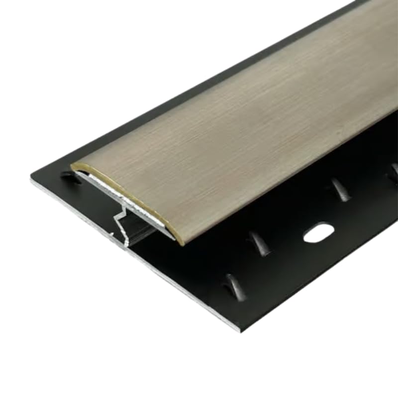FloorPro Carpet to Carpet Doorbar - 0.9m - Dual/Double Edge - Aluminum Threshold Transition Door Trim Strip - Antique Brass