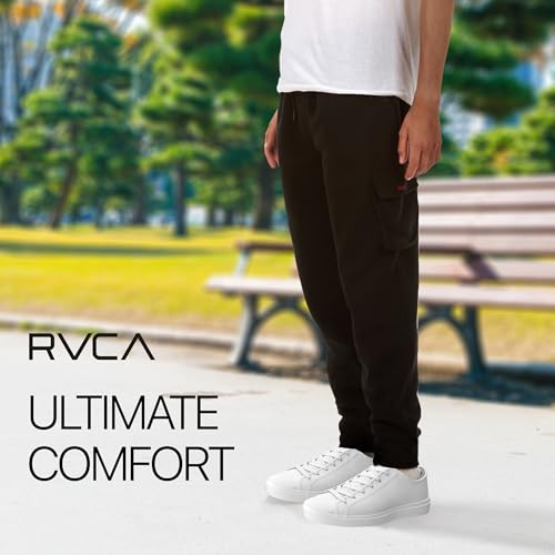 RVCA Mens Joggers Lounge Pants Casual Cargo Joggers for Men Mens Sweatpants3