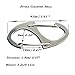 Bytiyar Small Carabiner Clips 1.6 inch(41mm) Metal Double Sided Spring Gate Snap Hooks Keychain Clasp Accessories, 10 Pcs Silver