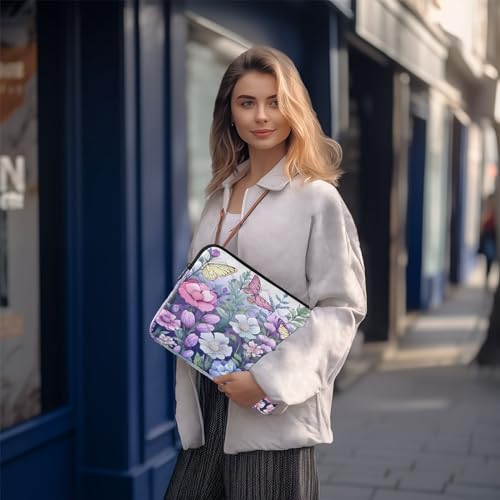 Funda para portátil 13-14 pulgadas con diseño de mariposas miniatura 7