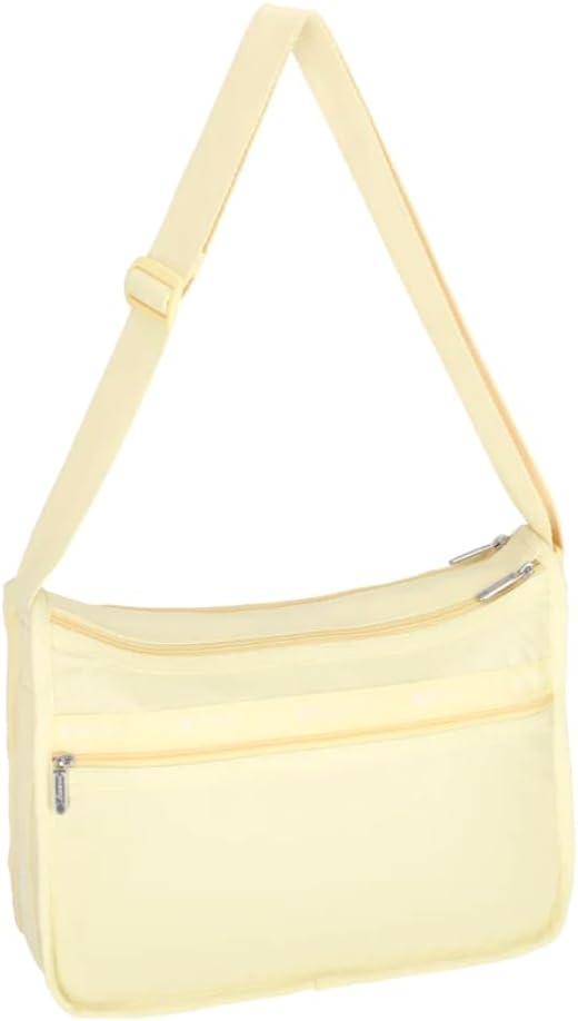 LeSportsac Lemon Meringue Deluxe Everyday Crossbody Bag + Cosmetic Bag, Style 7507/Color RA11, Uplifting Sunny Yellow Celebrates Positivity & Happiness, Fashion Trending Modern Pastel image 3