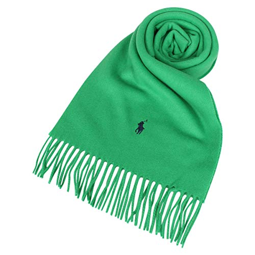 [POLO RALPH LAUREN] [ポロ ラルフローレン] マフラー ウール RECYCLED WOOL MUFFLER メンズ レディース PC0476 BRIGHT CLOVER(369) [並行輸入品]