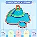 Outsunny Kids Inflatable Water Slide 4-in-1 Bounce House Water Park Jumping Castle with Water Pool, Slide, Climbing Walls, & 2 Water Cannons, 450W Air Blower