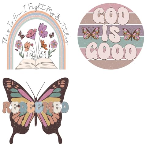 Christian Iron Transfer Patch Heat Transfer Sticker Vinyl Design Iron Applique T-Shirt Clothing DIY Craft Applique Clothing Decoration (P2)