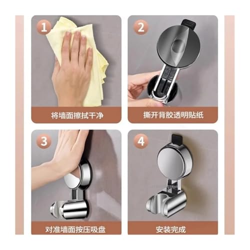 Support de pomme de douche ABS étanche au design moderne épuré - 7