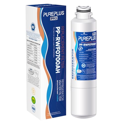 PUREPLUS DA29-00020B NSF/ANSI 53&42 Certified Replacement for SAMSUNG Fridge RF28HFEDTSR, RF263BEAESG, RF263BEAESR AA, HAF-CIN/EXP, RF28HMEDBSR/AA, RWF0700A Refrigerator Water Filter, 1PACK by PUREPLUS - Used condition - US$13.76