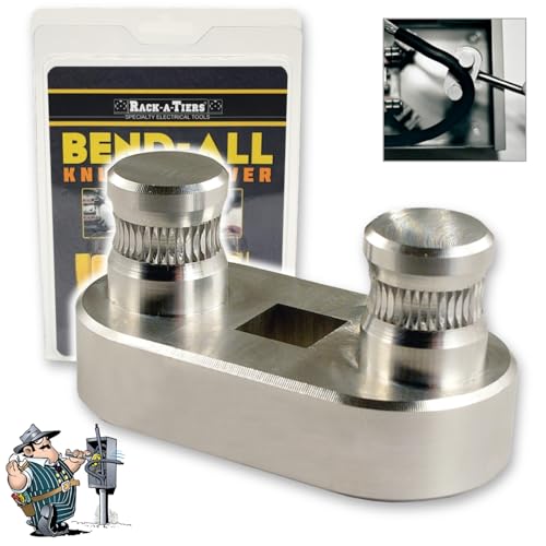 Rack-A-Tiers Bend-All Jr. - 1/2" Ratchet Cable/Wire Bender, for 3AWG-500 MCM, Aircraft Aluminum Wire Bending Tool, Wire Bending Hand Tool, Electrical Wire Bender (77455)