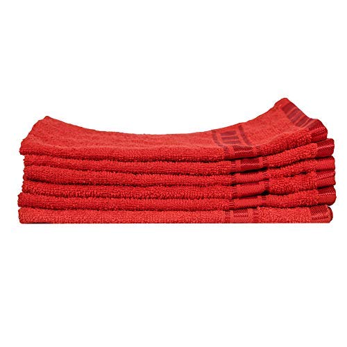 Serviette de bain en coton lot de 6 multicolore douce et absorbante pour toute la famille