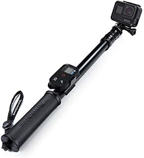 SANDMARC Pole - Black Edition: 17-40” Waterproof Extension Pole (Selfie Stick) for GoPro