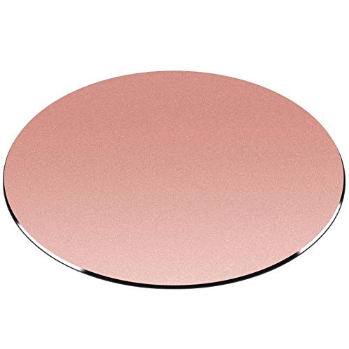 Tapis de souris rond en métal rigide anti-déformation pour bureau plat