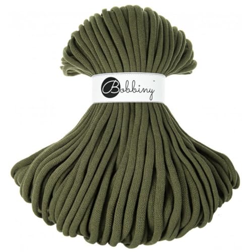 Bobbiny Jumbo 9mm Braided Macrame Cord (Avocado) 100m
