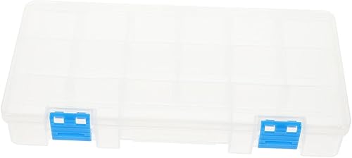 Didiseaon Caja organizadora de piezas pequeñas, caja de almacenamiento de tornillos, organizador de caja de herramientas, fácil de abrir y cerrar,