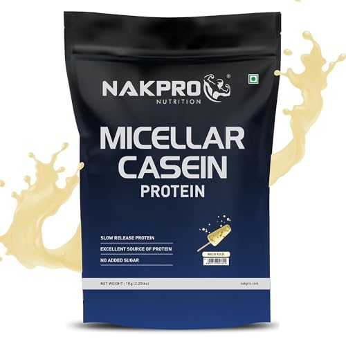 Green Velly 100% Micellar Casein Protein Supplement | 24g Protein, 9.5g EAAs, 4.63g BCAA | Slow Absorbing Micellar Casein Protei