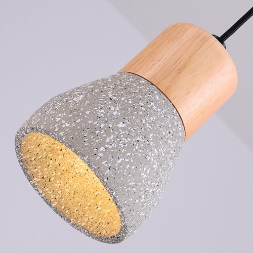 Lustre minimaliste moderne en ciment avec hauteur ajustable - 5