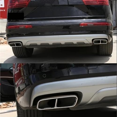 Couvertures de silencieux cache échappement Audi Q7 2016 2017 2018 2019 - 3