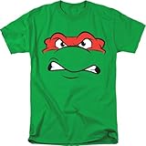 Popfunk Teenage Mutant Ninja Turtles Raphael Angry T Shirt, Kelly Green Camiseta, M Unisex Adulto