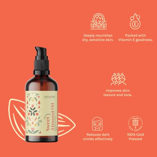 Image of Nature's Tattva First Press Sweet Almond Oil from Kashmir, 100ml