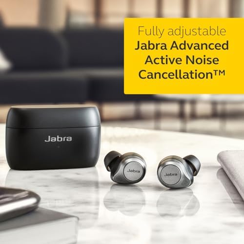 Jabra Elite 85t True Wireless Bluetooth Earbuds, Titanium Black