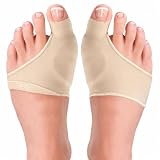 topolenashop 2 Tutori Correttori per Alluce Valgo con Cuscinetto in Silicone Integrato – Calzini Divaricatori Elasticizzati e Traspiranti per Uomo e Donna, Lavabili, Riutilizzabili, Colore Neutro