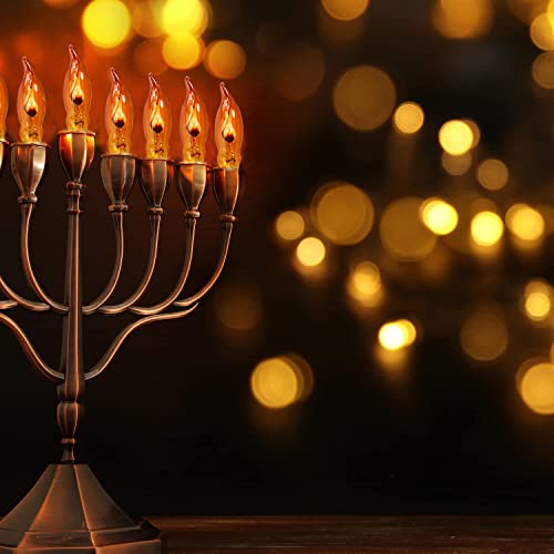 Goothy Orange C18 Flicker Flame String Light Bulbs-1 Watt/120 Volts/ E12 Base(12 Pack) #TOP5